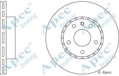 APEC BRAKING dsk513 -  Тормозной диск
